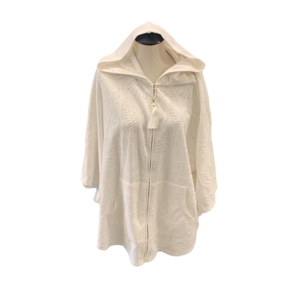 LILLY PULITZER‎ Embossed Sea Life Hooded Zip Beach Cover XL